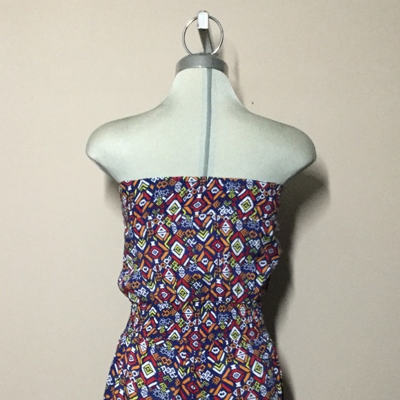 Rue 21 Beautiful Multicolour Strapless Romper Size S - Picture 5 of 9
